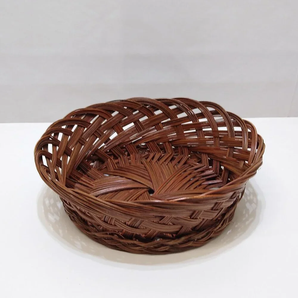 Wicker Basket Handwoven Rattan aesthetic appeal Sturdy Strong Long Lasting Use